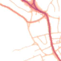 Daytime road noise heatmap for CR5 1BF