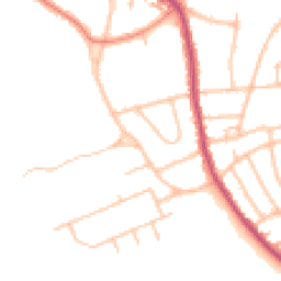 Daytime road noise heatmap for CR5 1BG