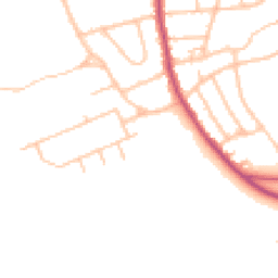 Daytime road noise heatmap for CR5 1BS