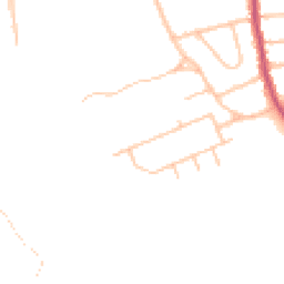 Daytime road noise heatmap for CR5 1BZ