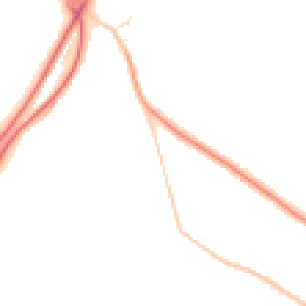 Night-time road noise heatmap for CR5 1DB