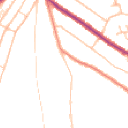 Daytime road noise heatmap for CR5 1DE