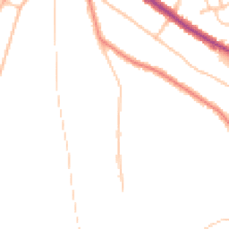 Daytime road noise heatmap for CR5 1DF