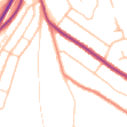 Daytime road noise heatmap for CR5 1DJ