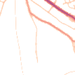 Daytime road noise heatmap for CR5 1DN