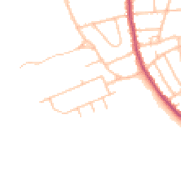 Daytime road noise heatmap for CR5 1DX