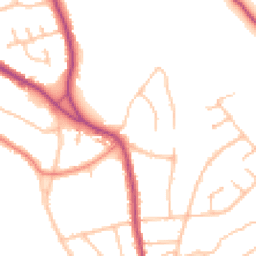 Daytime road noise heatmap for CR5 1HA