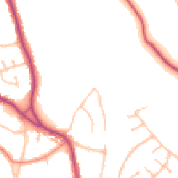 Daytime road noise heatmap for CR5 1HB