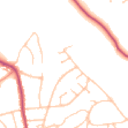 Daytime road noise heatmap for CR5 1JB
