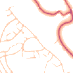 Daytime road noise heatmap for CR5 1JQ
