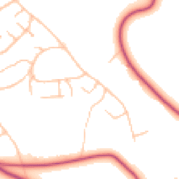 Daytime road noise heatmap for CR5 1JW