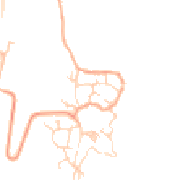 Daytime road noise heatmap for CR5 1NU