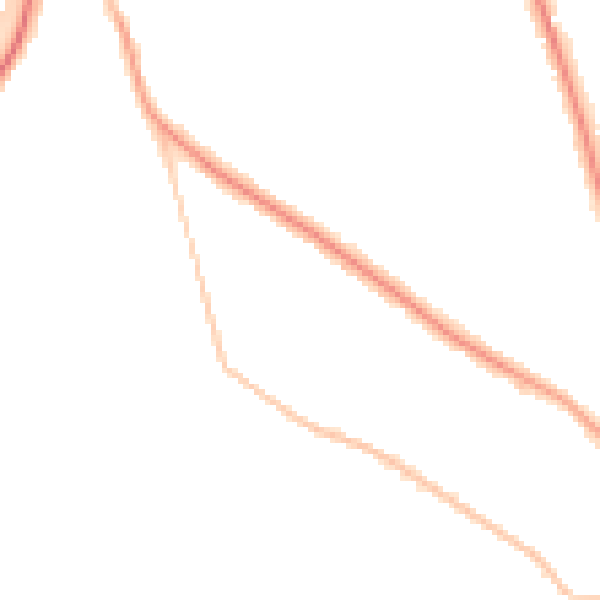 Night-time road noise heatmap for CR5 1PF
