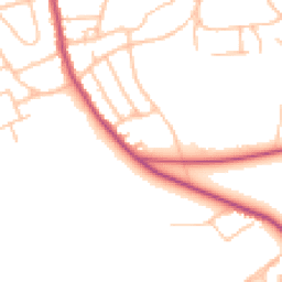 Daytime road noise heatmap for CR5 1PX