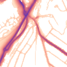 Daytime road noise heatmap for CR5 1RD