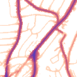 Daytime road noise heatmap for CR5 2BD