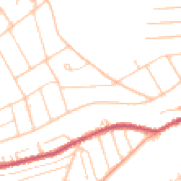 Daytime road noise heatmap for CR5 2DW