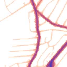 Daytime road noise heatmap for CR5 2EP