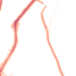 Night-time road noise heatmap for CR5 2JT