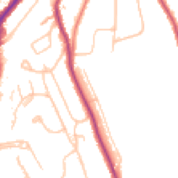 Daytime road noise heatmap for CR5 2LH