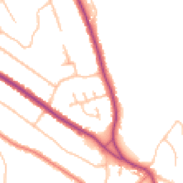 Daytime road noise heatmap for CR5 2LU