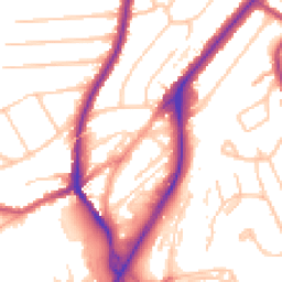 Daytime road noise heatmap for CR5 2NJ
