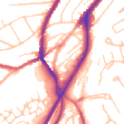 Daytime road noise heatmap for CR5 2NR