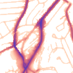 Daytime road noise heatmap for CR5 2NS