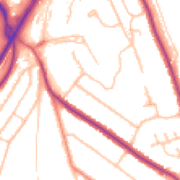 Daytime road noise heatmap for CR5 2SE
