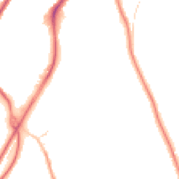 Night-time road noise heatmap for CR5 2SS