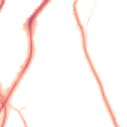 Night-time road noise heatmap for CR5 2SW