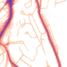 Daytime road noise heatmap for CR5 2SY
