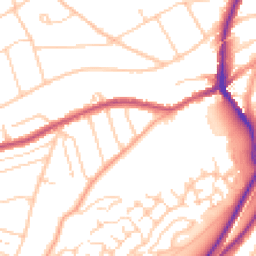 Daytime road noise heatmap for CR5 3BS