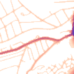 Daytime road noise heatmap for CR5 3BX