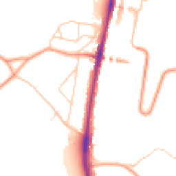 Daytime road noise heatmap for CR5 3EF