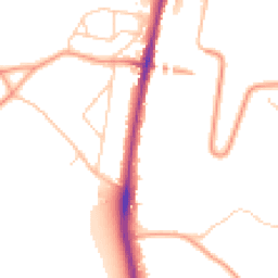 Daytime road noise heatmap for CR5 3EG