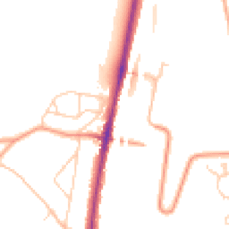 Daytime road noise heatmap for CR5 3EJ