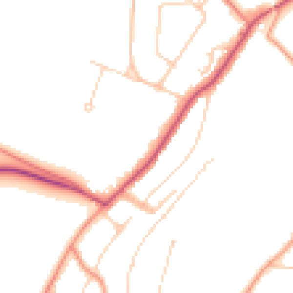 Daytime road noise heatmap for CR5 3FF