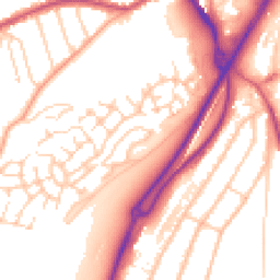 Daytime road noise heatmap for CR5 3FN