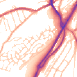 Daytime road noise heatmap for CR5 3FR