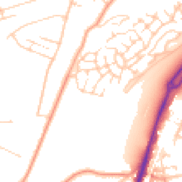 Daytime road noise heatmap for CR5 3JX