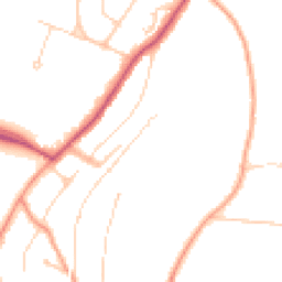 Daytime road noise heatmap for CR5 3PJ