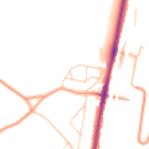Daytime road noise heatmap for CR5 3RX