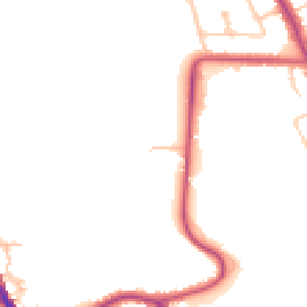 Daytime road noise heatmap for CR6 9AT