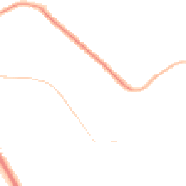 Night-time road noise heatmap for CR6 9BA