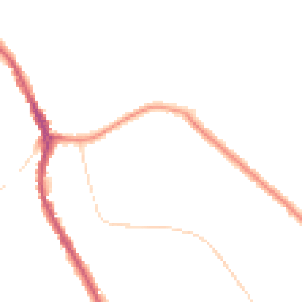 Night-time road noise heatmap for CR6 9BD