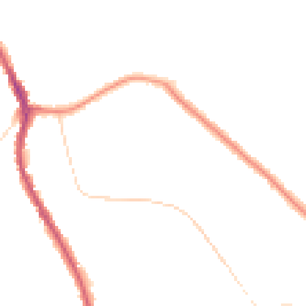 Night-time road noise heatmap for CR6 9BE