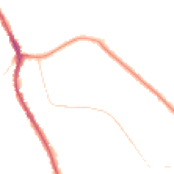 Night-time road noise heatmap for CR6 9BF