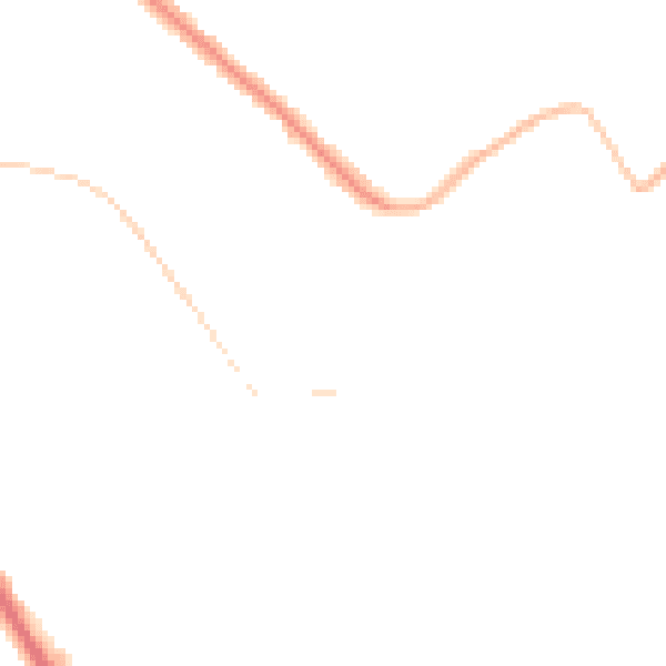 Night-time road noise heatmap for CR6 9HZ
