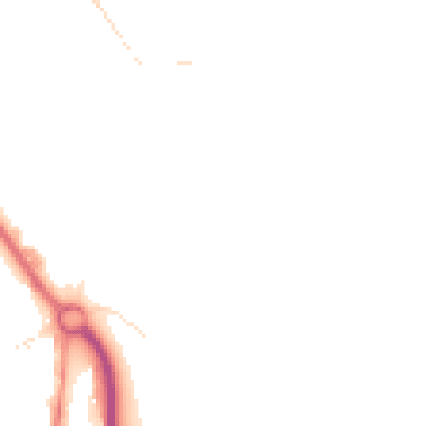 Night-time road noise heatmap for CR6 9JT